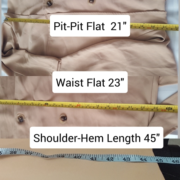 Beige Long Trench Coat|Spring/Fall|Lightweight - Picture 9 of 12